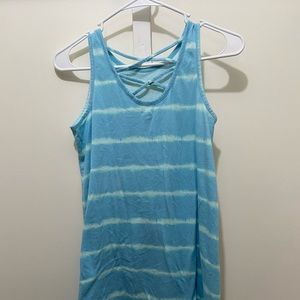 Blue and white stripped kids XL dress beach cover old navy